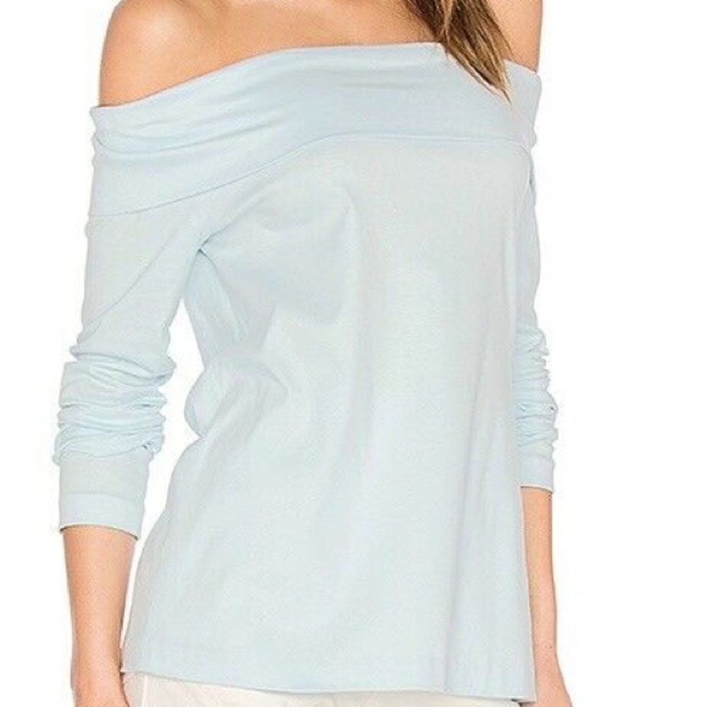TIBI Mercerized off shoulder top - Picture 8 of 8